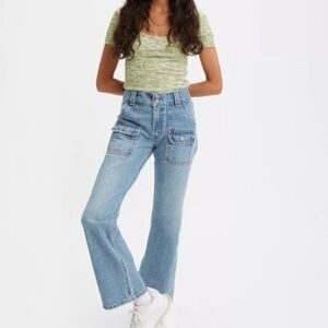 Levi's Light Blue Cropped Ankle Jeans